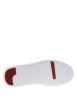 Thumbnail Tennis blanches à talon plat avec des lacets plats et un logo sur le côté - Image 5