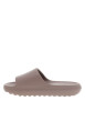 Thumbnail Claquettes taupe à talon plat avec logo embossé dans la semelle - Image 2