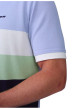 Thumbnail Polo en coton biologique bleu ciel à rayures avec une coupe droite - Image 3