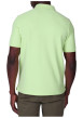 Thumbnail Polo en coton biologique vert uni avec une coupe droite et un col boutonné - Image 2