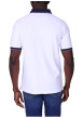 Thumbnail Polo en coton biologique blanc uni avec une coupe droite et un col boutonné - Image 2