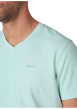 Thumbnail T-shirt vert d’eau uni avec une coupe droite et des manches courtes - Image 3