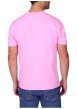 Thumbnail T-shirt rose uni avec une coupe droite et des manches courtes - Image 2