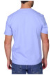 Thumbnail T-shirt bleu uni avec une coupe droite et des manches courtes - Image 2