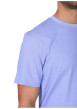 Thumbnail T-shirt bleu uni avec une coupe droite et des manches courtes - Image 4