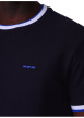 Thumbnail T-shirt en coton biologique marine uni coupe droite col rond - Image 3