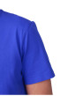 Thumbnail T-shirt en coton biologique bleu uni avec une coupe droite et un col rond - Image 4