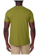 Thumbnail T-shirt en coton biologique kaki uni avec une coupe droite et un col rond - Image 2