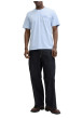 Thumbnail T-shirt en coton bleu ciel imprimé avec une coupe droite et un col rond - Image 3