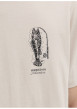 Thumbnail T-shirt en coton beige imprimé avec une coupe droite et un col rond - Image 7