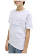 Thumbnail T-shirt en coton biologique blanc imprimé avec une coupe droite et un col rond - Image 6