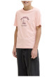 Thumbnail T-shirt en coton biologique corail imprimé avec une coupe droite et un col rond - Image 5