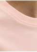 Thumbnail T-shirt en coton biologique corail imprimé avec une coupe droite et un col rond - Image 7