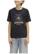Thumbnail T-shirt en coton biologique noir imprimé avec une coupe droite et un col rond - Image 5