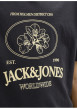 Thumbnail T-shirt en coton biologique noir imprimé avec une coupe droite et un col rond - Image 8
