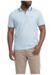 Thumbnail Polo ciel uni avec une coupe droite, un col zippé et des manches courtes - Image 3