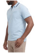 Thumbnail Polo ciel uni avec une coupe droite, un col zippé et des manches courtes - Image 4