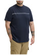 Thumbnail T-shirt marine uni avec une coupe droite, un col rond et des manches courtes - Image 4