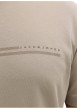 Thumbnail T-shirt beige uni avec une coupe droite, un col rond et des manches courtes - Image 7