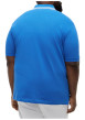 Thumbnail Polo en coton biologique bleu uni pourvu d'un col boutonné et de manches courtes - Image 3