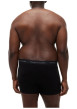 Thumbnail Lot de 3 boxers classiques en coton noirs unis avec une taille élastiquée - Image 3