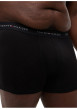 Thumbnail Lot de 3 boxers classiques en coton noirs unis avec une taille élastiquée - Image 5