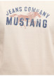 Thumbnail T-shirt en coton écru à imprimé avec une coupe droite et un col rond - Image 2