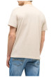 Thumbnail T-shirt en coton écru à imprimé avec une coupe droite et un col rond - Image 4