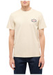 Thumbnail T-shirt en coton écru uni avec une coupe droite et un col rond - Image 3