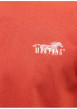 Thumbnail T-shirt en coton rouge uni avec une coupe droite et un col rond - Image 2