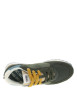 Thumbnail Baskets running kaki en cuir avec un talon plat et des lacets - Image 4