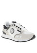 Thumbnail Baskets running blanches en cuir avec un talon plat et des lacets - Image 3