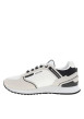 Thumbnail Baskets running blanches en cuir avec un talon plat et des lacets - Image 2
