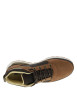 Thumbnail Sneakers marron en cuir avec un talon plat et des lacets ronds bruns - Image 4