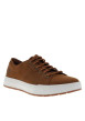 Thumbnail Tennis camel en cuir avec un talon plat et des lacets ronds tressés - Image 3