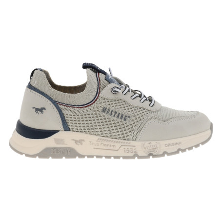 Baskets running ivoire avec un talon plat et...