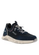 Thumbnail Baskets running bleu marine à talon plat avec un col élastiqué - Image 3