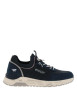 Thumbnail Baskets running bleu marine à talon plat avec un col élastiqué