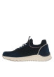 Thumbnail Baskets running bleu marine à talon plat avec un col élastiqué - Image 2