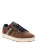 Thumbnail Baskets marron à talon plat avec des lacets et un zip latéral - Image 3
