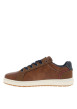 Thumbnail Baskets marron à talon plat avec des lacets et un zip latéral - Image 2