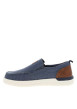 Thumbnail Baskets bleu marine à talon plat avec une fermeture à slip-on - Image 2
