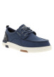 Thumbnail Baskets bleus avec un talon plat et des lacets ronds tressés - Image 3