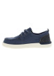 Thumbnail Baskets bleus avec un talon plat et des lacets ronds tressés - Image 2