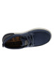Thumbnail Baskets bleus avec un talon plat et des lacets ronds tressés - Image 4