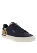 Thumbnail Tennis bleu marine avec un talon plat et des lacets tressés - Image 3