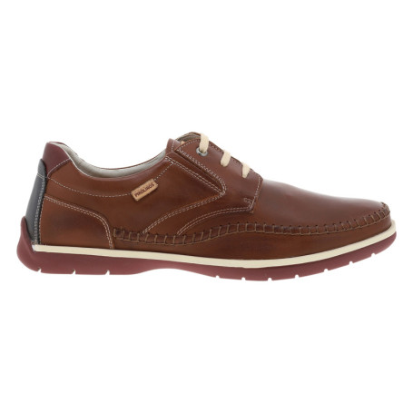 Derbies Marbella en cuir cognac à talon plat...