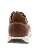 Thumbnail Sneakers cognac en cuir à talon plat avec des lacets et un zip latéral - Image 6