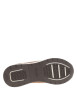 Thumbnail Sneakers cognac en cuir à talon plat avec des lacets et un zip latéral - Image 5