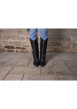 Thumbnail Bottes botte noires à talon décroché moyen à bout pointu avec sur-botte - Image 3